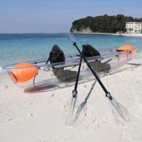 Buy cheap Transparent 2 Person Touring Kayak , 6mm Hull Clear Bottom Canoe With Equalizing product