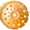 Buy cheap 5inch Laser Welded 125×10T(30×5×7.2)×22.23mm Single Row Diamond Cup Wheel For Concrete , Stone,Hard Building Materials from wholesalers