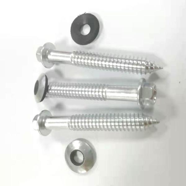 Buy cheap Self Tapping Screw Ss 304 , Stainless Steel Flange Head Self Tapping Screws Roofing Screws With Washer from wholesalers