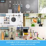 Stainless Steel Wall Mount Mop And Broom Holder For Home Kitchen Bathroom