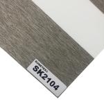 Horizontal 100% Polyester Jacquard Blackout Zebra Blinds Fabric Curtains For