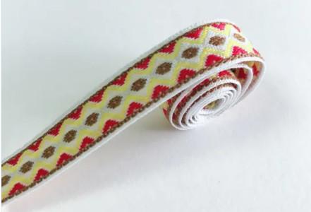 Buy cheap 4" Bright Color Embroidered Vintage Jacquard Ribbon Trim from wholesalers