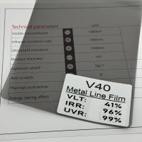Buy cheap 2HD VLT40% Car Solar Window Film V40 Black UV Blocking Window Metalized Film product