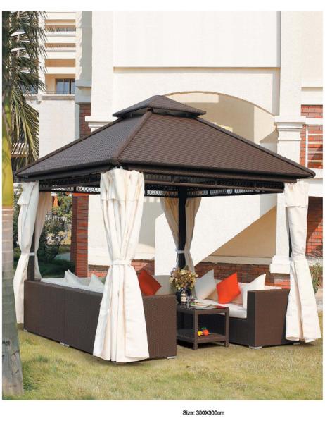 Buy cheap China outdoor house tent outdoor square gazebos rattan canopies 1102 from wholesalers