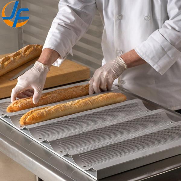 Buy cheap RK Bakeware China Foodservice NSF 10 Slots Glaze Aluminum Baguette Baking Tray from wholesalers