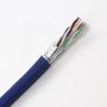 Buy cheap Durable 23AWG Cat5e Network Ethernet Cable , 4 Pair 1000ft UTP Shielded Cable from wholesalers
