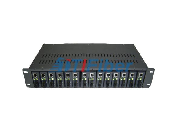 Buy cheap 2U Fiber Optic Media Converter Rack for 19 inch Rack Mounted Structure from wholesalers