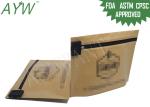 Brown Kraft Paper Child Resistant Bags For Edible Weed Seeds Packaging