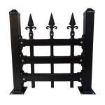 Classical Ornamental Cast Iron Fence European Style For Decorations