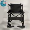 Buy cheap Simple Lightweight Steel Folding Wheelchair Black Powder Coating Frame from wholesalers