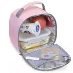 Round Shape Freezable Thermal Cooler Lunch Bags For Women