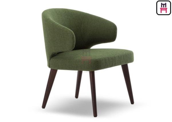 Buy cheap Upholstered Velvet Armrests Wooden Dining Chairs With Gold Electroplating Feet from wholesalers