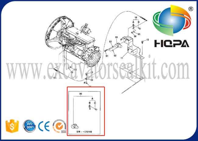 Stepping Throttle Motor 4614911 4360509 for Hitachi EX200-5 EX200-6 ZX200