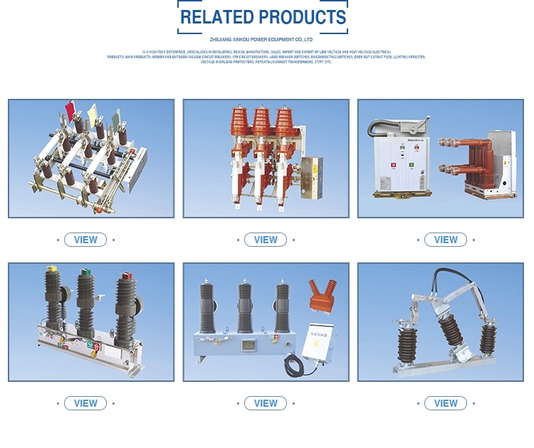 9kv 15kv Zinc Oxide Surge Arrester Power Distribution Application GB11032 2000