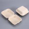 Buy cheap 8'' 9" Clamshell Food Containers Sugarcane Food Box Bio Take Away Burger Box from wholesalers