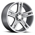 CK160 5664 22" Grey Machine Wheels Rim For All Silverado Tahoe 1500 6x139.7