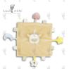 Buy cheap Eco Friendly Brown Sleepy Sheep White Plush Comforter 27 X 27cm from wholesalers