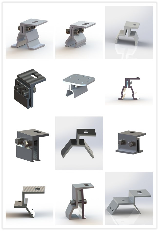 6005 - T5 Silver Anodized Aluminum Profiles , Aluminium Frame Profile Roof Solar Mounting