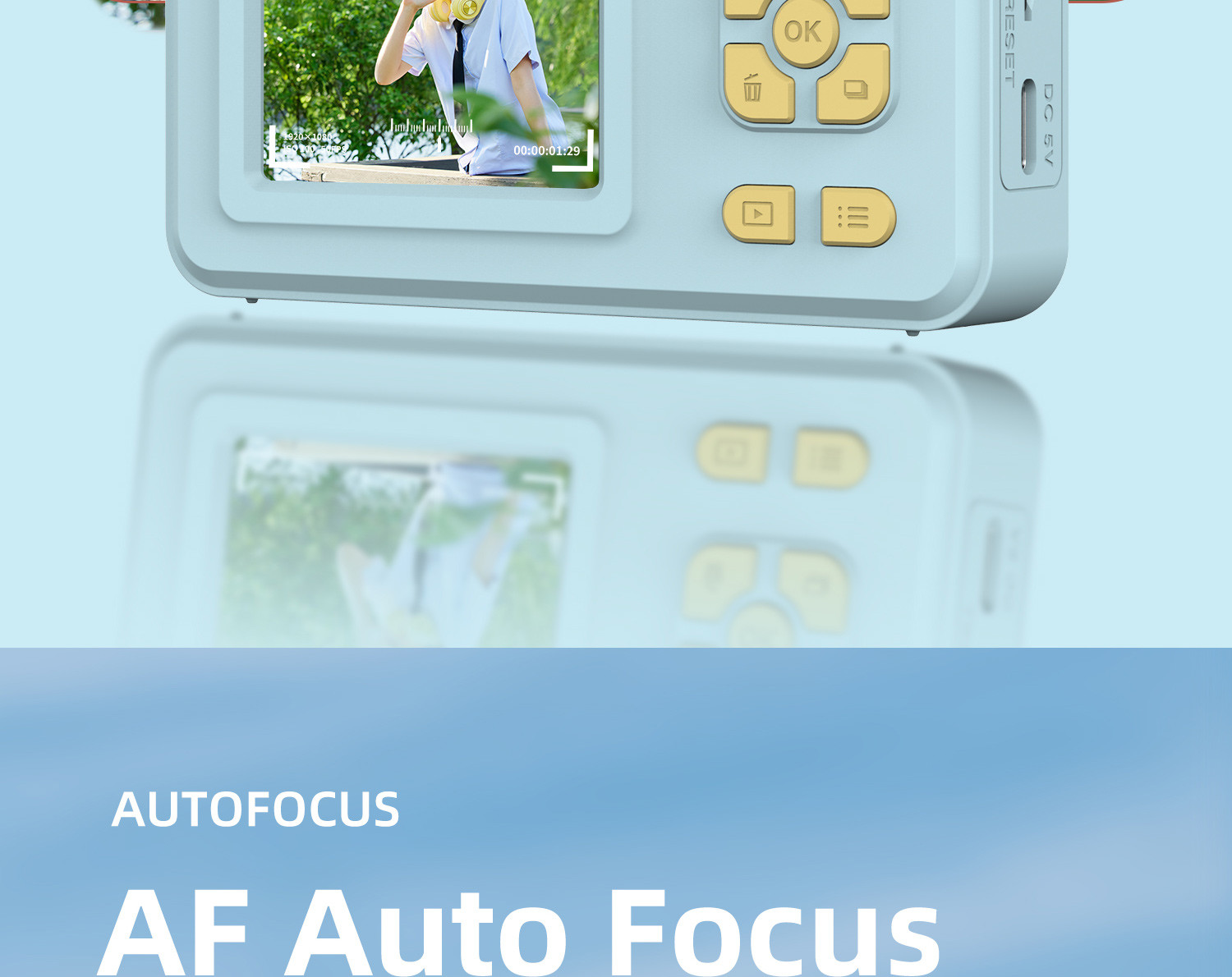 4K HD Video AF Auto Focus Camera Fashion Style 50 Million Pixels Colorful Appearance