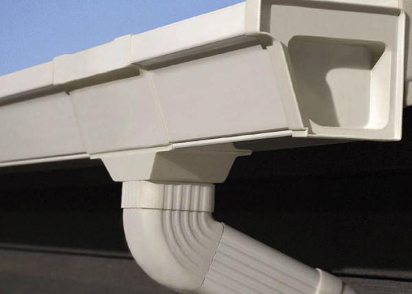 Buy cheap Vinyl Rain Gutters Plastic PVC Rain Gutters Pipes OEM For Roof from wholesalers