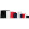 Buy cheap High-End Luxury Unprinted Cardboard Shopping Black Paper Carrier Bag with Rope Handle,Glossy cardboard luxury paper garm from wholesalers