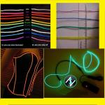 colorful flexible electroluminescent el wire with 1.4mm, 2.3mm,3.2mm,4.0mm,5.0mm