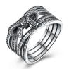 Buy cheap 925 Sterling Silver Bowknot Finger Ring With Crystal Women Ring European Original Jewelry Gift from wholesalers