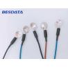 Buy cheap 1.5M Length Coated Gold / AgCl/ Pure Silver / Sintered EEG Electrodes Diameter 10MM from wholesalers