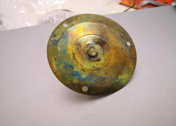 Buy cheap SGS Certificated Brass Round Backplate Welding Stamping Parts from wholesalers