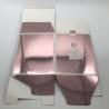 Buy cheap Pink Folding Cardboard Gift Boxes , Gold Foil Gift Boxes Holographic Advertising Display from wholesalers