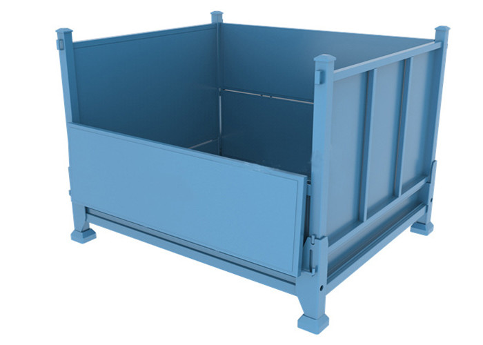Steel Lifting Pallet Storage Box Stackable Stillages Bins For Waste Material 1.5T Load