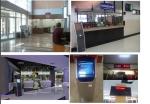 Token Ticket Dispenser Kiosk Queuing Management System with Counter LED Display
