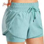100gsm 2 In 1 Running Shorts Women Women'S Exercise Shorts Double Layer