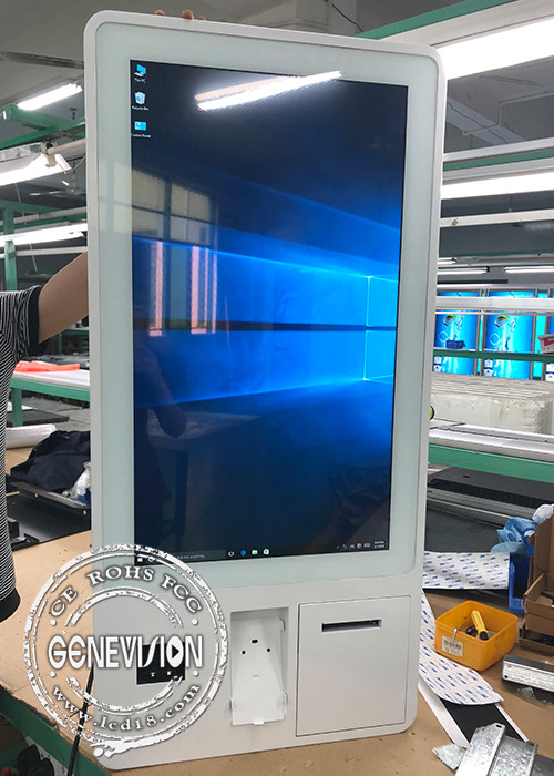 32 Inch Lcd Touch Screen Self Checkout Kiosk Pos Machine Card Reader Terminal System