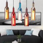 American color wine bottle Pendant Lights art creative restaurant cafe Pendant