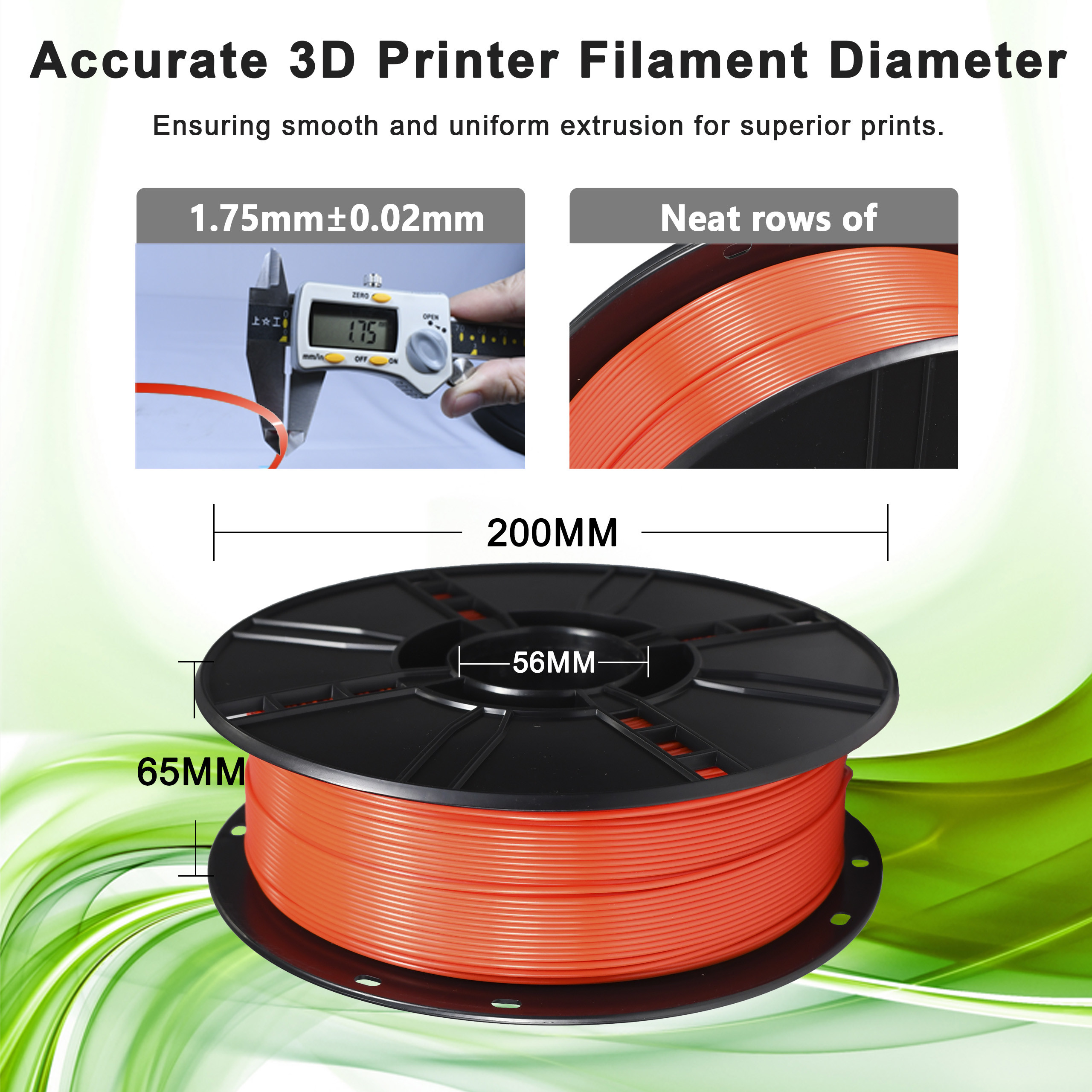 3d Printing Filament Chinese Red PLA+3D Printer Filament Toughness Enhanced 1.75mm