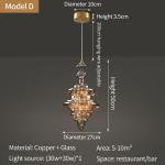 Nordic Full Copper Lamp Luxury Post-modern Crystal Chandelier(WH-AP-554)