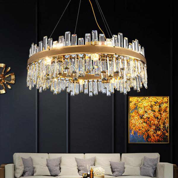 Buy cheap Creative Led Crystal Chandelier For Living Dining Room Luxury Home Decor dinner table chandelier(WH-CY-227) from wholesalers