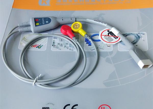 Buy cheap Snap Electrode Holter ECG Cable 2 Leads Medical Device Accessories For Patient Monitor from wholesalers