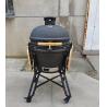 Buy cheap Classic 22 Inch Kamado Grills BBQ Bubble Black Glaze Surface from wholesalers