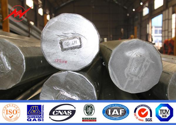 Buy cheap Polygonal 110KV Costa Rica Galvanized Electric Transmission Line Poles Q345 from wholesalers