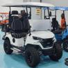 Buy cheap High-Resilience Leather Seats 6-Seater Electric Golf Cart Independent Suspension Large Screen LED Lights from wholesalers