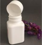 White Plastic Square Bottle Pharmaceutical Tablet Packaging Solid HDPE