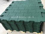 Training room interlocking tile dogbone crumb flooring Rubber Pavers