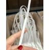 Buy cheap 6.5mm Polyester Spandex Flat Ear Loop For N95 Face Mask White from wholesalers