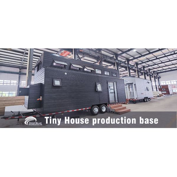 Cost Of Ready-Made Steel Frame Prefab Tiny House On Wheels With Trailer
