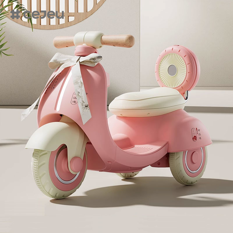 CJ-MX-999 Children's electric motorcycle tricycle boy girl electric car baby toy car Early Education/Lights