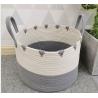 Buy cheap OEM Home Center Decoration Easter Woven Big Blue Cotton Rope Baby Storage Organizer Empty Toys Gifts Clothes Laundry Bas from wholesalers