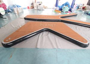 China Drop Stitch V Shape Boat Dock Inflatable Sea Water Pontoon Boat Inflatable Platform Floating Pontoon Jet Ski Dock on sale