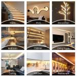 12v24v 240leds 8mm 3000K Warm White SMD2835 Led Strip Light with 50000 Hours
